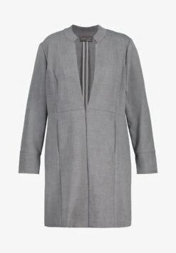 Ulla Popken Kurzmantel - Grey Melange -Ulla Popken b8c3528ca85a4fa3831104c6c6e53eb8