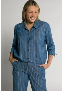 Ulla Popken TENCELOPTIK - Hemdbluse - Blue Denim -Ulla Popken ba5de299120944dc9a5b459588e18a69 1