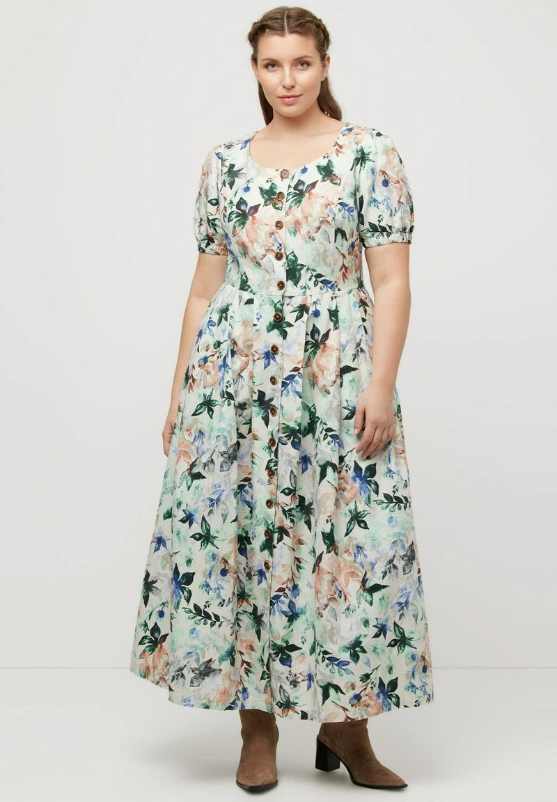 Ulla Popken MANCHES COURTES BOUFFANTES - Freizeitkleid - Turquoise Pâle 7 Ulla Popken MANCHES COURTES BOUFFANTES - Freizeitkleid - Turquoise Pâle – Bild 5