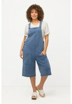 Ulla Popken JAMBE LARGE ET LIGNE EN A - Latzhose - Bleu Jean -Ulla Popken bb940f6b979e4d5f9e7a4cc643d3a361 1