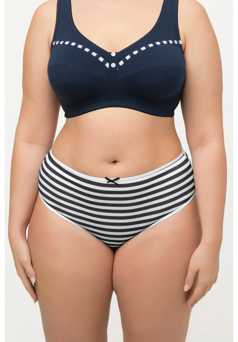 Ulla Popken LOT DE 4 RAYURES COULEUR UNIE - Slip - Bleu Nuit 3 Ulla Popken LOT DE 4 RAYURES COULEUR UNIE - Slip - Bleu Nuit