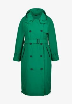 Ulla Popken Trenchcoat - Groen -Ulla Popken bc3b0400100542c98668230dd8141400