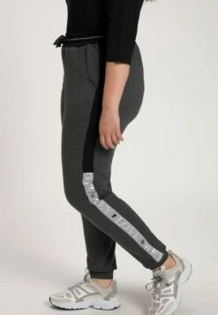 Ulla Popken Jogginghose - Grey Melange -Ulla Popken bd5174395f1e41aa8a867f2397ec3e48