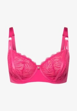 Ulla Popken LEAF PATTERN - Bügel BH - Hibiscus Pink -Ulla Popken be8caf04aac54c7590ed356df0d0af65