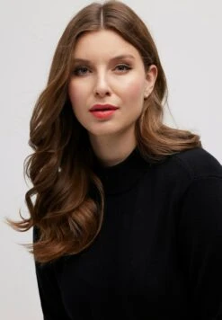 Ulla Popken STEHKRAGEN LANGARM - Strickpullover - Schwarz -Ulla Popken bea4c122f87c4a79b9b1e970911d80a9