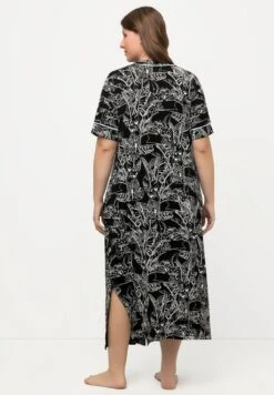 Ulla Popken DÉCOLLETÉ EN V, MANCHES C - Nachthemd - Noir -Ulla Popken bf88b7b15b064c57b934b53fd6529fa8