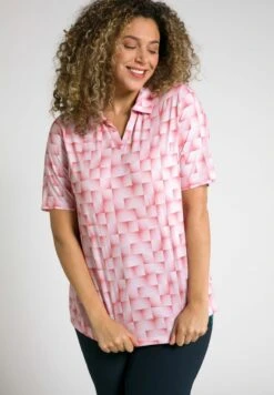 Ulla Popken GEOMETRY PRINT - Poloshirt - Schneeweiß -Ulla Popken c088977959a74f49b5de7684f141fdca 1