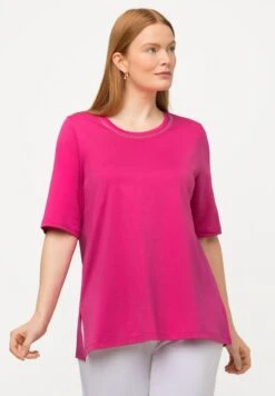 Ulla Popken PIMA SHORT SLEEVE - T-Shirt Basic - Rose Fuchsia 13 Ulla Popken PIMA SHORT SLEEVE - T-Shirt Basic - Rose Fuchsia -Ulla Popken c08eaf3a212740b4b575ed269e172832 1