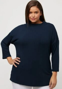 Ulla Popken GRAFISCHE 3/4 ARM - Strickpullover - Dunkles Marine -Ulla Popken c0bfb2ed3386497185041888397e2786