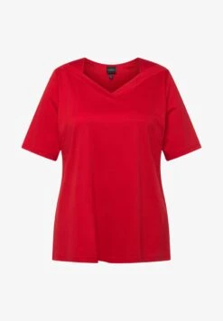 Ulla Popken T-Shirt Basic - Rouge Pavot -Ulla Popken c1132d5d56f84670aa7963ef796307bf