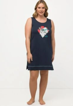 Ulla Popken LONGLINE CAT GRAPHIC - Nachthemd - Night Blue -Ulla Popken c1247c657f704e64a38f2ec553f32c48 1