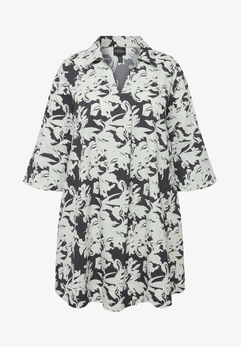 Ulla Popken IMPRIMÉ IRIS SILHOUETTE EN A DÉCOLLETÉ EN V MANCHES - Tunika - Blanc Neige 7 Ulla Popken IMPRIMÉ IRIS SILHOUETTE EN A DÉCOLLETÉ EN V MANCHES - Tunika - Blanc Neige – Bild 5