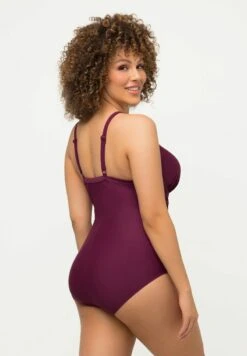 Ulla Popken TOUR DE C - Badeanzug - Vin Rouge -Ulla Popken c1d88464a11d4f47a7f46e529002aab0