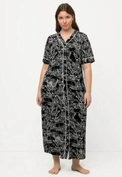 Ulla Popken DÉCOLLETÉ EN V, MANCHES C - Nachthemd - Noir -Ulla Popken c21288ecc2f84a67b1d61e30b71c7b37 1