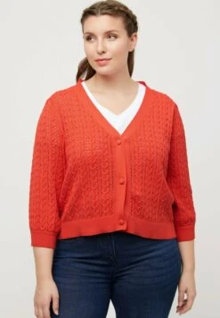 Ulla Popken Strickjacke - Coral