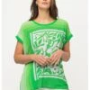 Ulla Popken IMPRIMÉ GRAPHIQUE COUPE DÉCOLLETÉ ROND - T-Shirt Print - Vert Pomme -Ulla Popken c2d47b2a8dc14641aa8c2c9cf805bf72