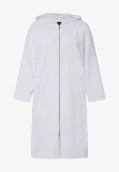 Ulla Popken HOODED WITH POCKETS - Bademantel - Snow White -Ulla Popken c3000ab4d6314f7f9953da839e1cb8a7