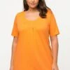 Ulla Popken GROSSE GRÖSSEN - T-Shirt Basic - Cantaloupe Orange -Ulla Popken c3334366f3074a0883d6e8240f7f25fd