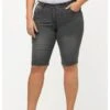 Ulla Popken Jeans Shorts - Jean Gris Clair -Ulla Popken c425057198c64f04b0f4e0230715a733