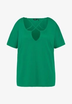 Ulla Popken T-Shirt Basic - Smaragdgrün -Ulla Popken c455b22928a44ce5b6497c4453b43dfb
