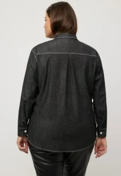 Ulla Popken Hemdbluse - Black -Ulla Popken c469714772b6472c8f2e9688b3bda38b