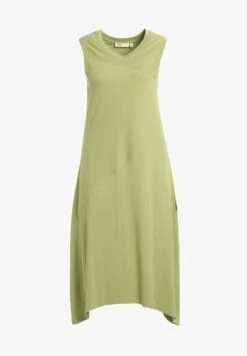 Ulla Popken ZIERNAHT, V-AUSSCHNITT, ÄRMELLOS, - Jerseykleid - Salbei -Ulla Popken c51c9b7ad7d44033850fb38f9d3919a7