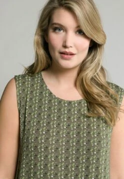 Ulla Popken ÄRMELLOS - Jerseykleid - Loden Dress Multi -Ulla Popken c535cb524fc24669bc87073a12c4b897