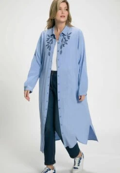 Ulla Popken LANGE M - Hemdbluse - Lichtblauw