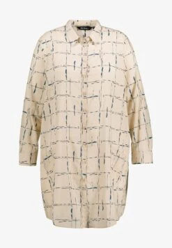 Ulla Popken Hemdbluse - Beige -Ulla Popken c5d28305dcfb476c9a1726dfdf924db2