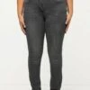 Ulla Popken GROSSE GRÖSSEN SARAH, 5-POCKET, HIG - Jeans Slim Fit - Grey Denim