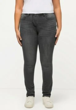 Ulla Popken GROSSE GRÖSSEN SARAH, 5-POCKET, HIG - Jeans Slim Fit - Grey Denim