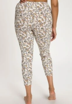Ulla Popken FLEURS, JAMBE ÉTROITE - Stoffhose - Vanille -Ulla Popken c69ca0a865c44166b3ebc1e3edc3a4f6