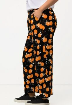 Ulla Popken PALAZZO AVEC TAILLE ÉLASTIQUE - Stoffhose - Noir -Ulla Popken c6b5e396230d49db80757f0ac65c70ad