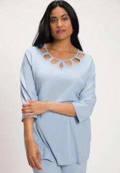 Ulla Popken Nachtwäsche Shirt - Bronblauw