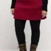 Ulla Popken A-Linien-Rock - Rouge Bordeaux