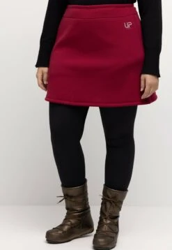 Ulla Popken A-Linien-Rock - Rouge Bordeaux