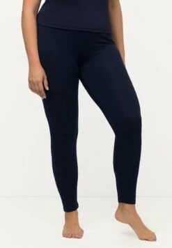 Ulla Popken KUITLANG SMALLE PIJPEN ELASTISCHE BAND - Leggings - Hosen - Nachtblauw
