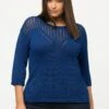 Ulla Popken Strickpullover - Pétrole Clair -Ulla Popken c8b6a338f78445da95fb630083b2d5c0