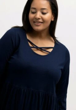 Ulla Popken Jerseykleid - Navy -Ulla Popken c8fb2164f8bb48a5a59003ce8662f6b9