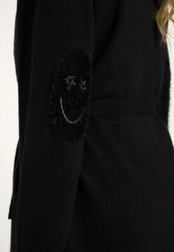 Ulla Popken LONG OFFENE FORM BINDEGÜRTEL - Strickjacke - Schwarz -Ulla Popken ca010a26f84b4ee98195d399ab3512f4