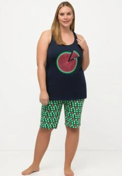 Ulla Popken MELONS COL ROND SANS MANCHES SET - Nachtwäsche Set - Bleu Nuit -Ulla Popken ca128848130a43b0aba2918aae9e1778 1