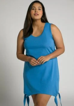 Ulla Popken ZIPFELSAUM ÄRMELLOS - Nachthemd - Poolblau -Ulla Popken cb69fb43bfbb4603bae53ffd62ffd2c4 1