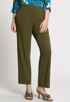 Ulla Popken Stoffhose - Olijf