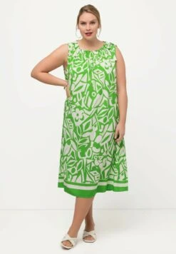 Ulla Popken ABSTRACT PRINT - Freizeitkleid - Apple Green