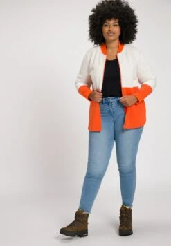 Ulla Popken TEDDY - Fleecejacke - Gebranntes Orange -Ulla Popken cbf1ff7e9e144a1fbcb98c89a18b16e0 1