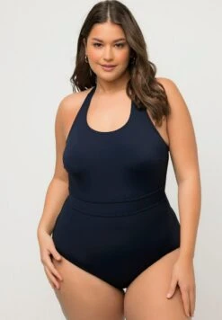 Ulla Popken NŒUDS ET BANDES FANTAISIE - Badeanzug - Marine -Ulla Popken cf46478e7f5f4591b3f2f9a05553b62e