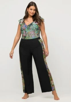 Ulla Popken PALAZZO - Stoffhose - Black -Ulla Popken d0c04d40430845ae9e9491599d8fced4 1