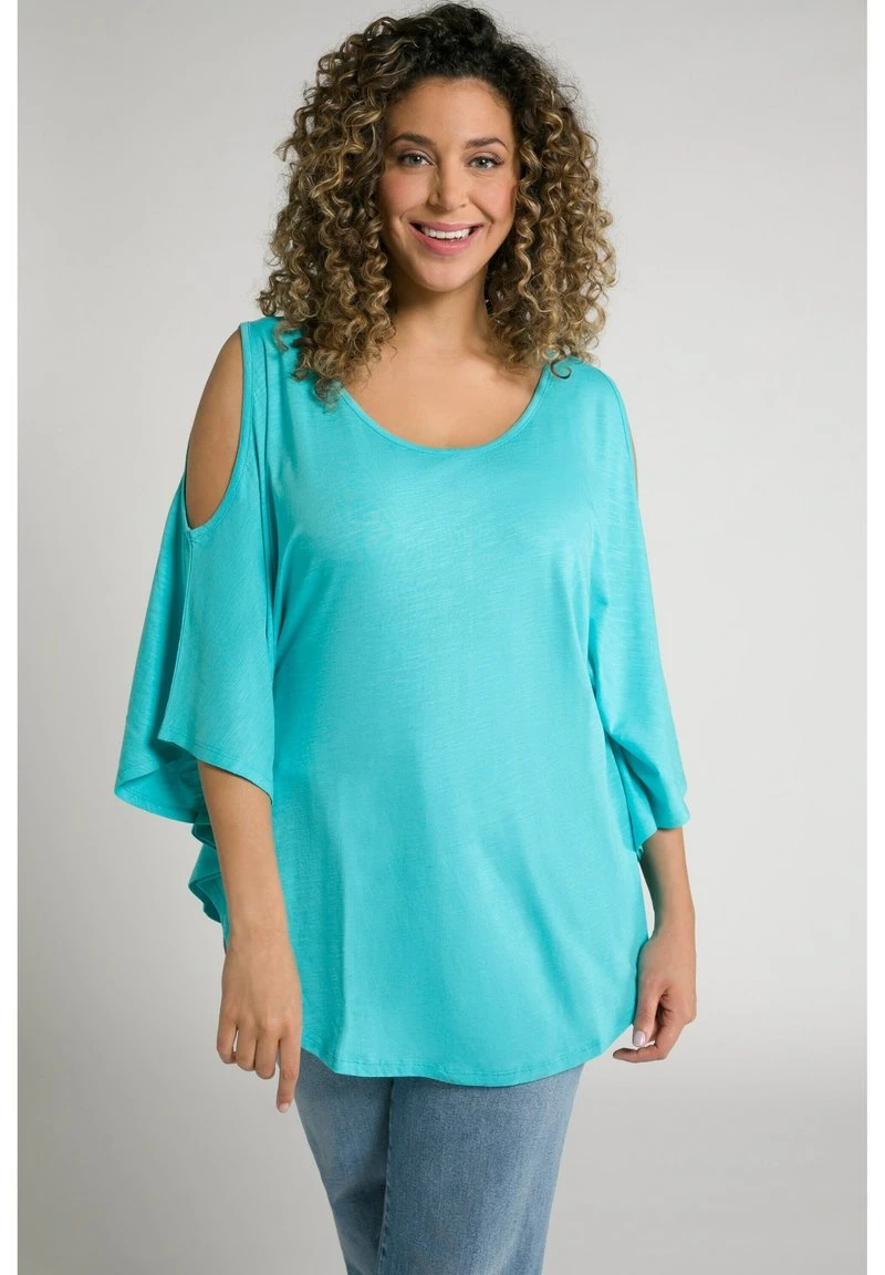 Ulla Popken 3/4-ARM - Langarmshirt - Tiefes Aqua 7 Ulla Popken 3/4-ARM - Langarmshirt - Tiefes Aqua – Bild 5