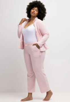 Ulla Popken LOUNGEWEAR - Nachtwäsche Hose - Blasses Rosa -Ulla Popken d258f4ae6e264812a605b385f91c2393