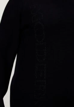 Ulla Popken ZIERSTEINE RUNDHALS - Strickpullover - Schwarz -Ulla Popken d410b56762d84c77b615148813f312b2